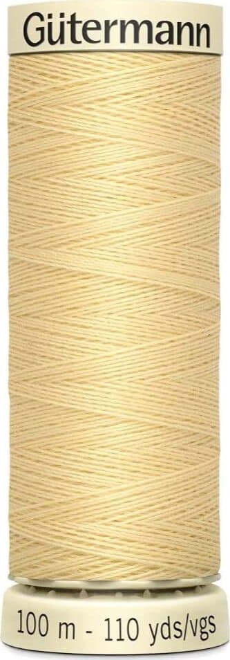 GUTERMANN---100mt---FILO-PER-CUCITO-100%-POLIESTERE---COLORE-GIALLO-CHIARISSIMO-325
