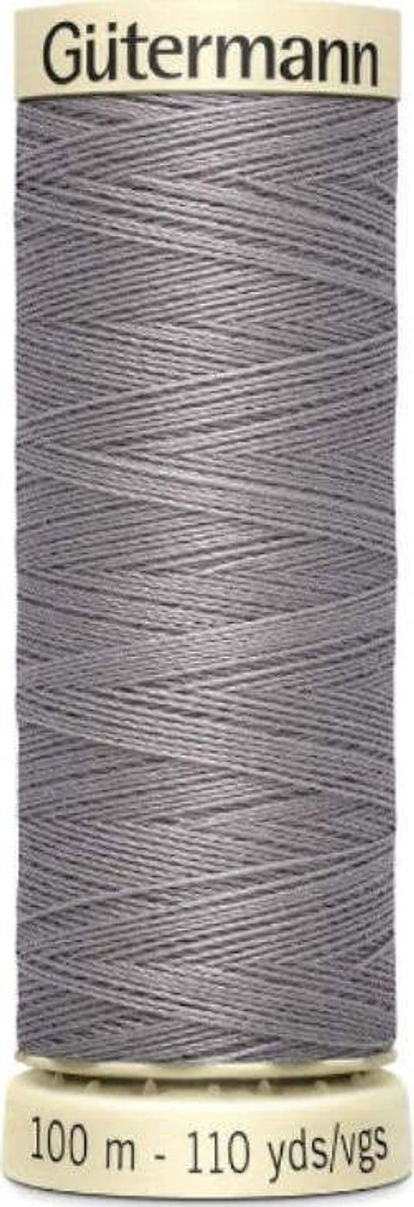 GUTERMANN---100mt---FILO-PER-CUCITO-100%-POLIESTERE---COLORE-GRIGIO-ARGENTO-493