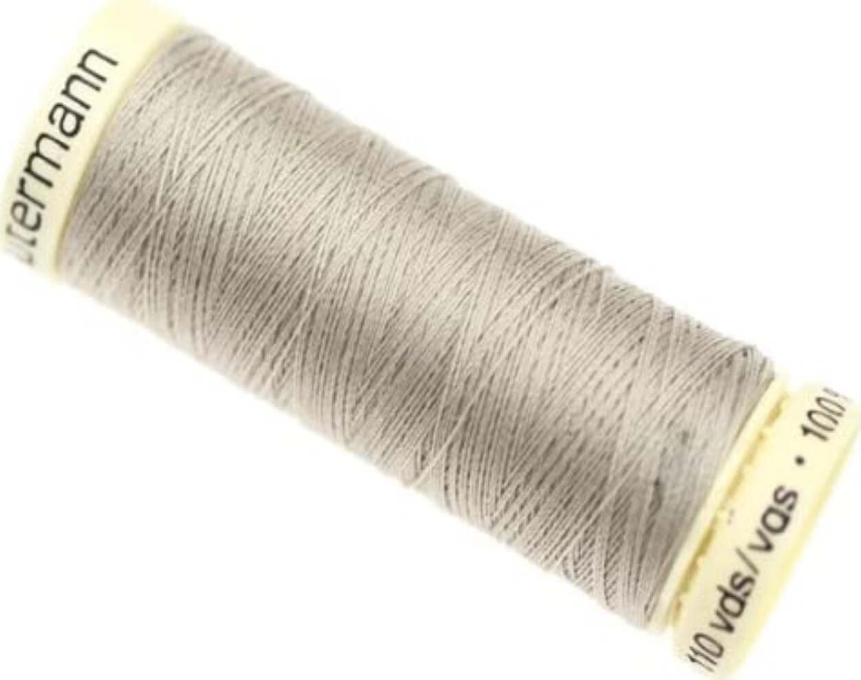 GUTERMANN---100mt---FILO-PER-CUCITO-100%-POLIESTERE---COLORE-GRIGIO-CHIARO-118