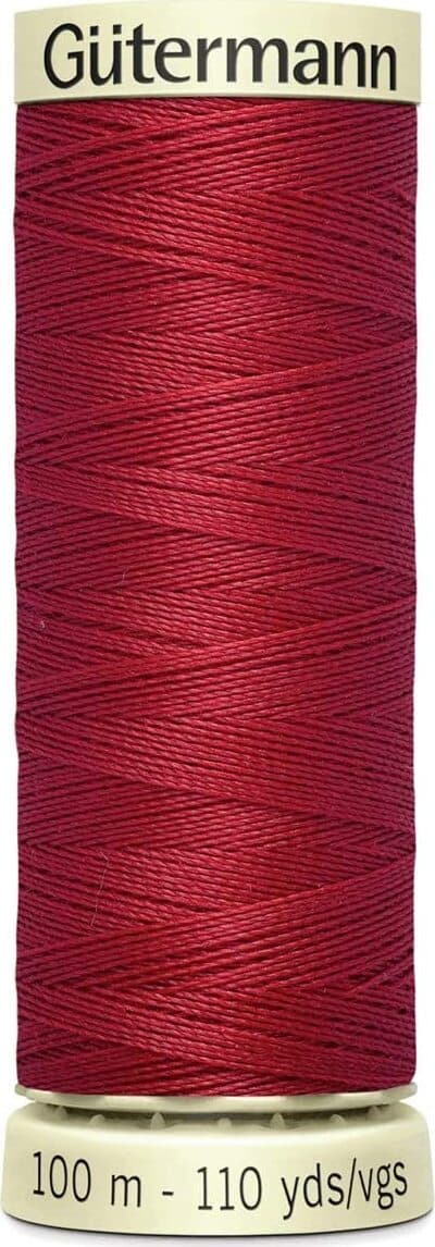 GUTERMANN---100mt---FILO-PER-CUCITO-100%-POLIESTERE---COLORE-ROSSO-RUBINO-46
