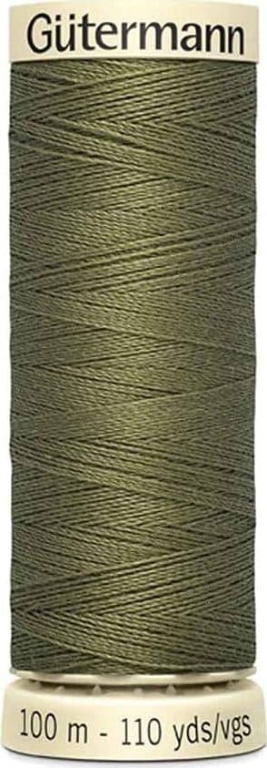 GUTERMANN---100mt---FILO-PER-CUCITO-100%-POLIESTERE---COLORE-VERDE-OLIVA-432