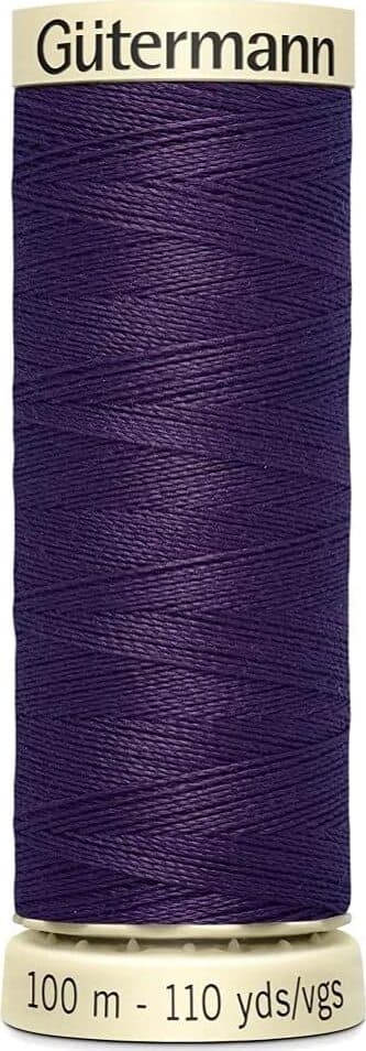 GUTERMANN---100mt---FILO-PER-CUCITO-100%-POLIESTERE---COLORE-VIOLA-MELANZANA-257-**