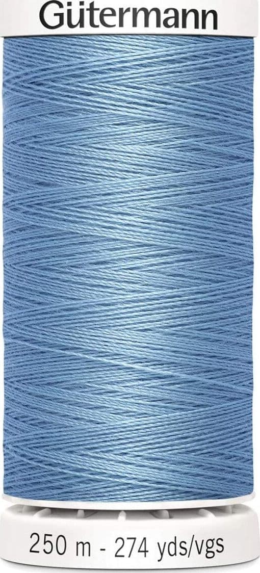 GUTERMANN---250mt---FILO-PER-CUCITO-100%-POLIESTERE---COLORE-AZZURRO-143