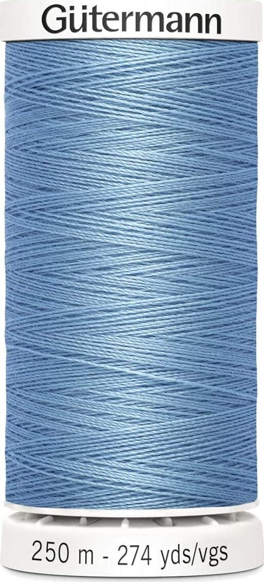 GUTERMANN---250mt---FILO-PER-CUCITO-100%-POLIESTERE---COLORE-AZZURRO-143