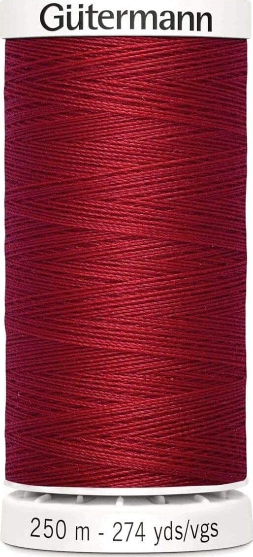 GUTERMANN---250mt---FILO-PER-CUCITO-100%-POLIESTERE---COLORE-ROSSO-RUBINO-46