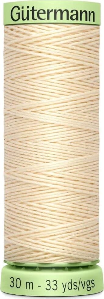 GUTERMANN---30mt---FILO-PER-ASOLE-100%-POLIESTERE---COLORE-CREMA-414