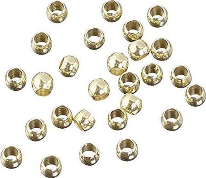 GUTERMANN---CONFEZIONE-DA-30-PEZZI---PERLINE-A-PRESSIONE-Ø2MM---COLORE-ORO