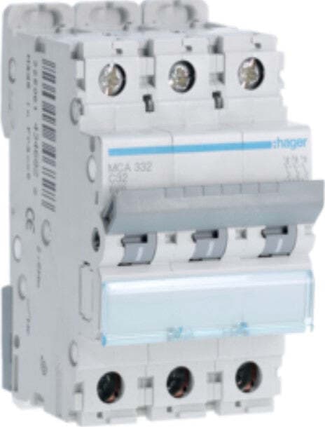 HAGER---INTERUTTORE-AUTOMATICO-MAGNETOTERMICO-MCA-332-C32