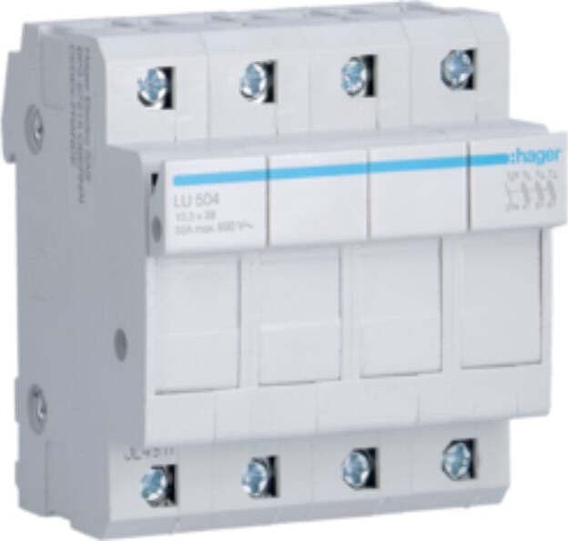 HAGER---PORTAFUSIBILE-UL---LU-504--10,3-X-38---32A-MAX.690V
