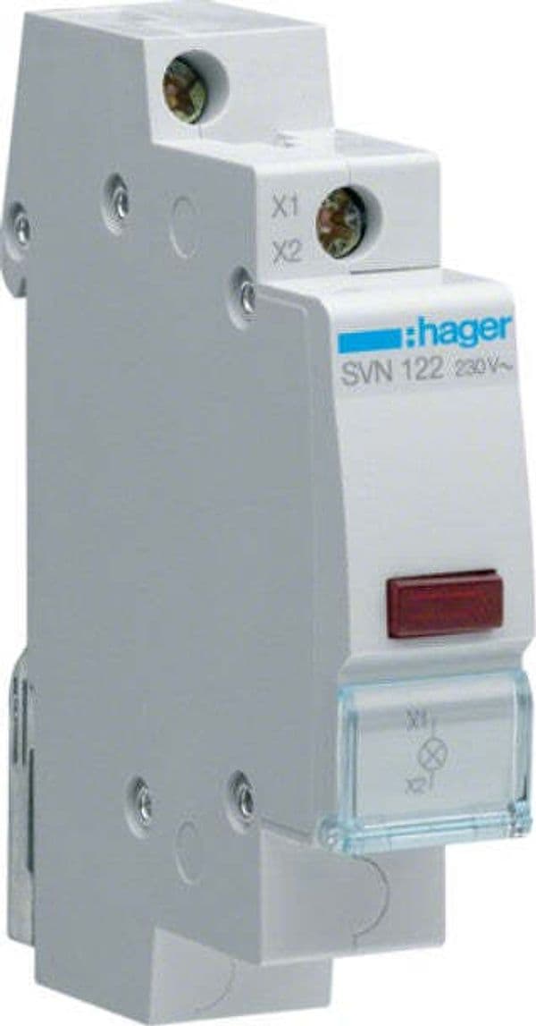 HAGER---SEGNALATORE-LUMINOSO-ROSSO-SVN-122-230V