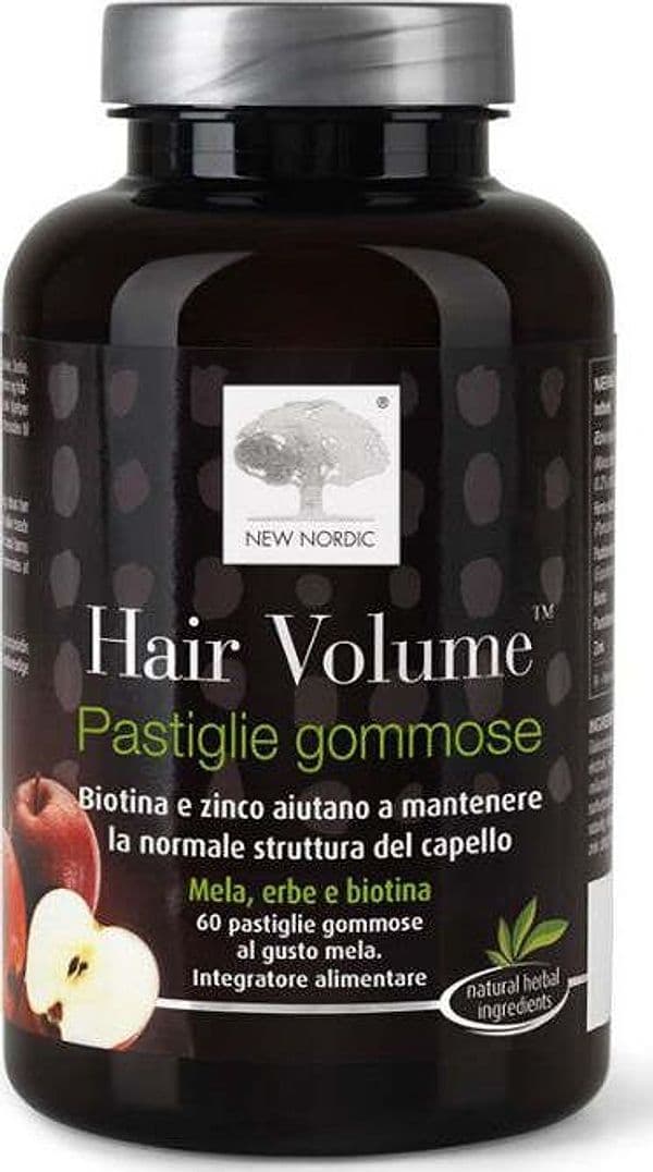 HAIR-VOLUME-GUMMIES-integratore-alimentare-60-pastiglie-gommose-New-Nordic
