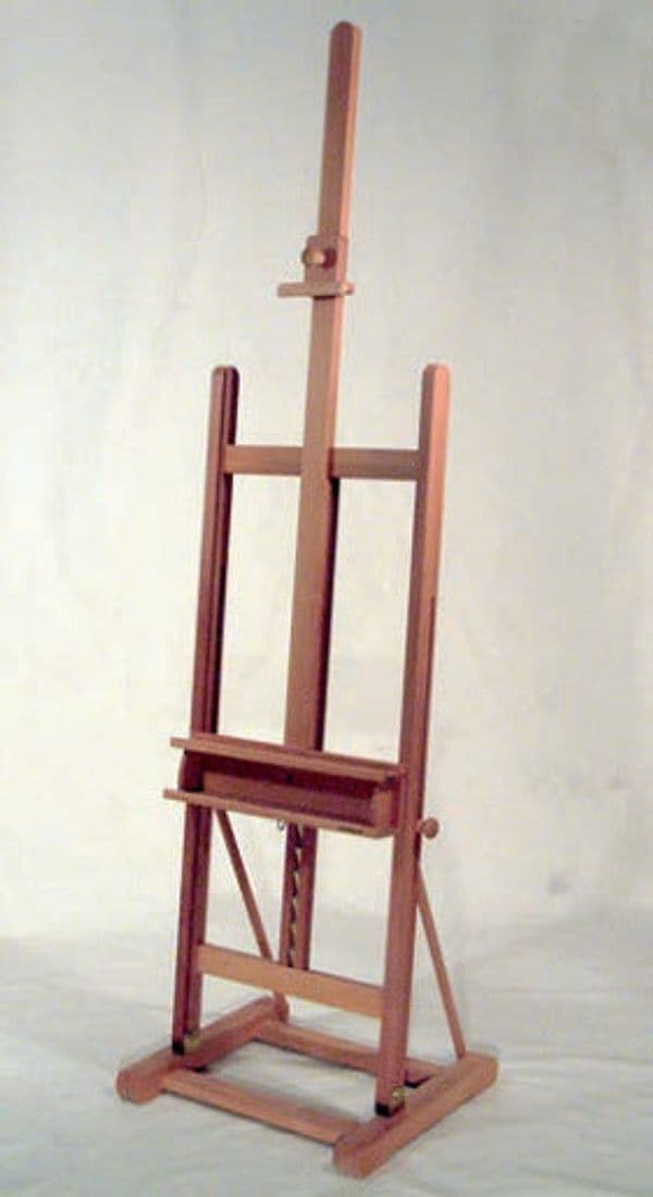 HAMMELEY---CAVALLETTO-STUDIO-CON-CASSETTA-PORTAOGGETTI-IN-FAGGIO-OLIATO