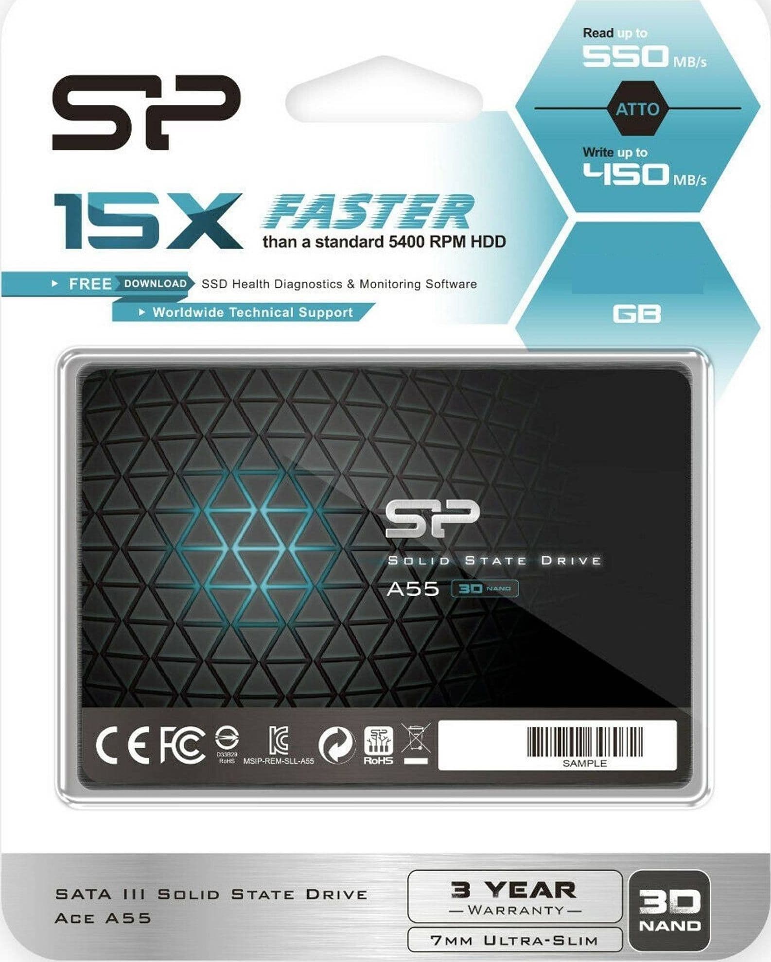 Hard Disk Interno Ssd 512gb High Sata 3 2,5'' Per Computer Desktop Laptop Sp A55 Hard Disk Trade Shop italia - Napoli, Commerciovirtuoso.it