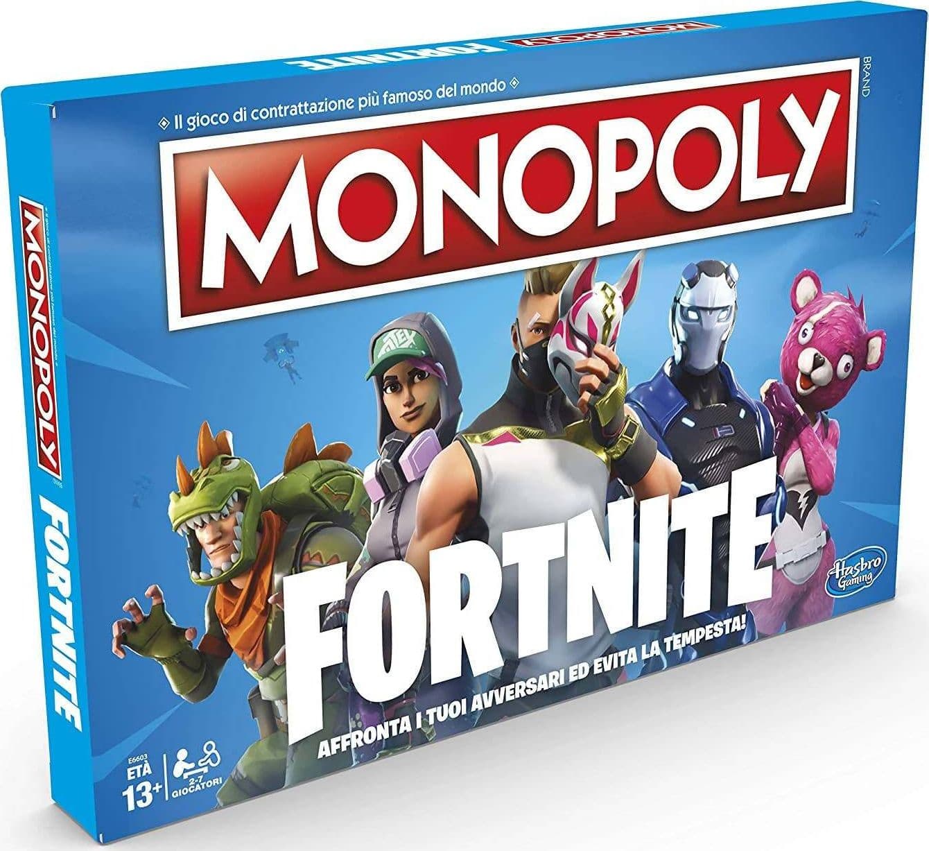 Hasbro E6603103 Monopoly Fortnite Gioco da Tavolo, 13 anni+, Per 2-7 Giocatori- Versione in Lingua Italiana in Giochi di società Cartoleria Deja Vu - Crotone, commercioVirtuoso.it