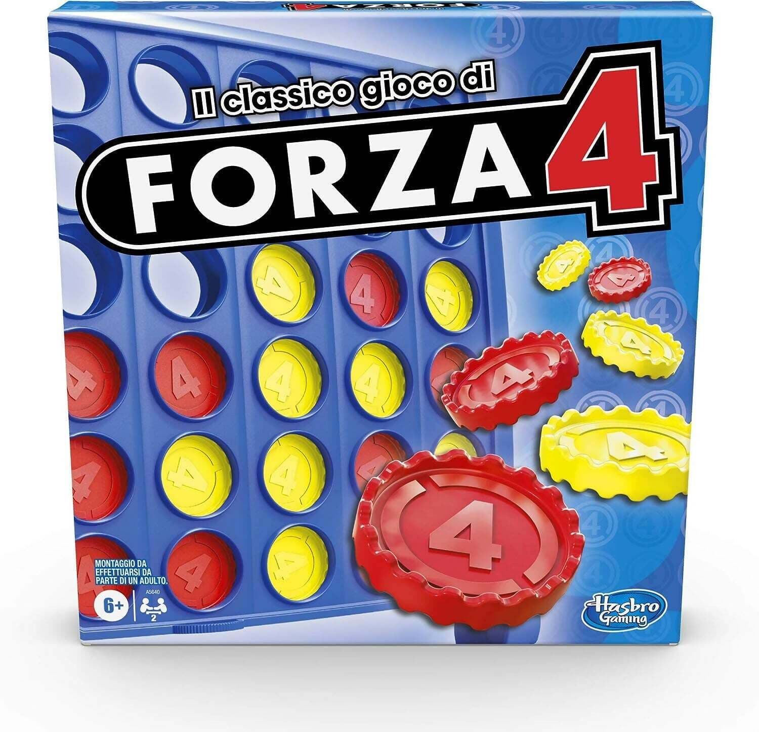 Hasbro Gaming - Forza 4, Gioco In Scatola, Versione 2020 In Italiano, Per Bambini Dai 6 Anni In Su in Giochi di società Cartoleria Deja Vu - Crotone, commercioVirtuoso.it