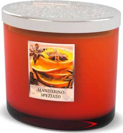 Heart & Home Candela Twin Ellipse in Cera di Soia due Stoppini Mandarino Speziato 230gr. Durata 40 ore Candela Tiziana non solo gioielli - Civitanova Marche, Commerciovirtuoso.it