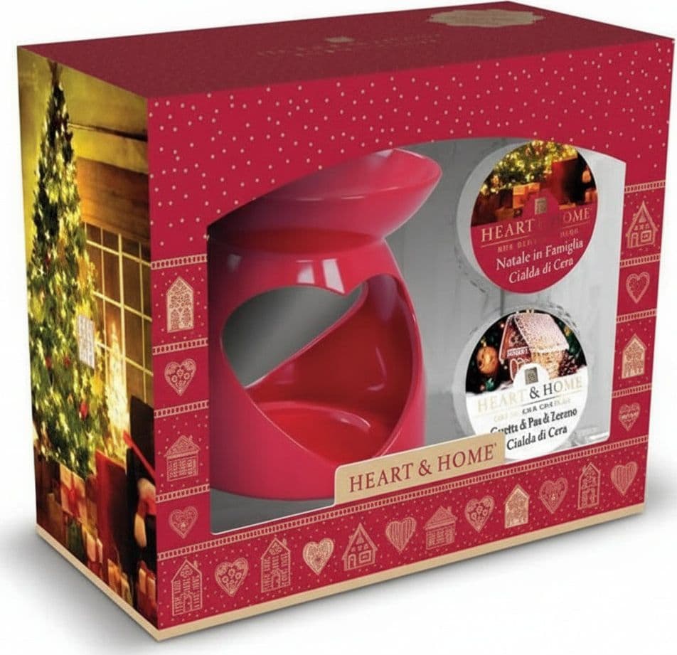 Heart & Home Set Bruciatore Natalizio Rosso Cuore E 2 Cialde Profumatore Ambienti Profuma Casa 2 Cialde Casetta pan di Zenzero Natale in Famiglia Bellezza/Fragranze e profumi/Candele profumate e profumi per la casa/Profumi deodoranti e diffusori d'aroma per la casa Tiziana non solo gioielli - Civitanova Marche, Commerciovirtuoso.it