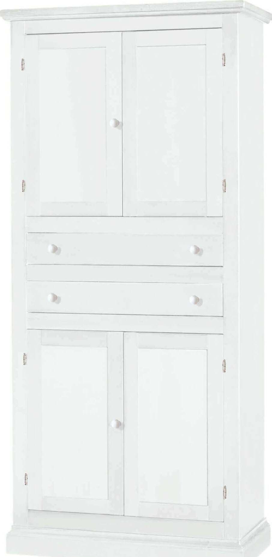 HERMAN---armadio-in-legno-massello-80x40x170-Bianco-Milani-Home