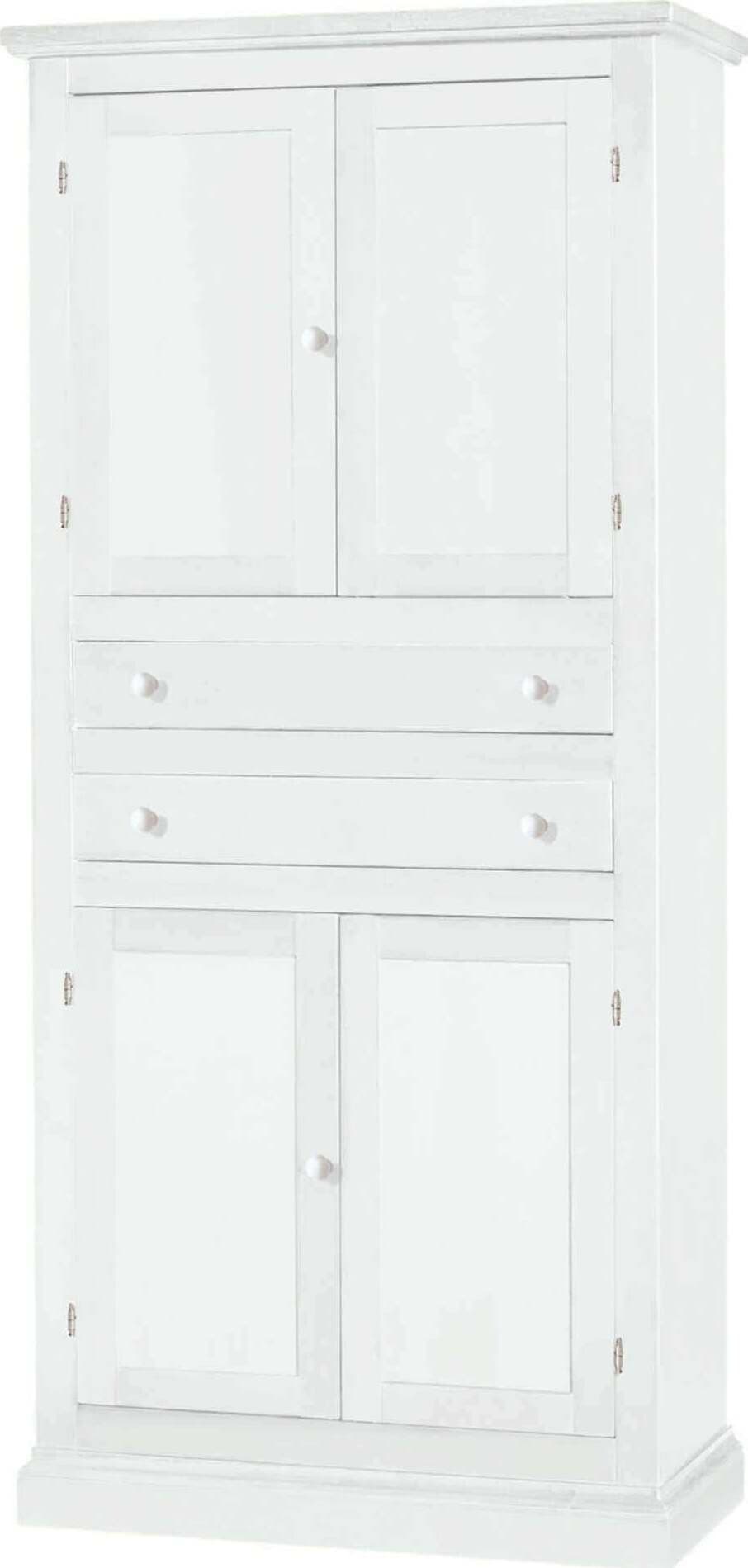 HERMAN---armadio-in-legno-massello-80x40x170-Bianco-Milani-Home