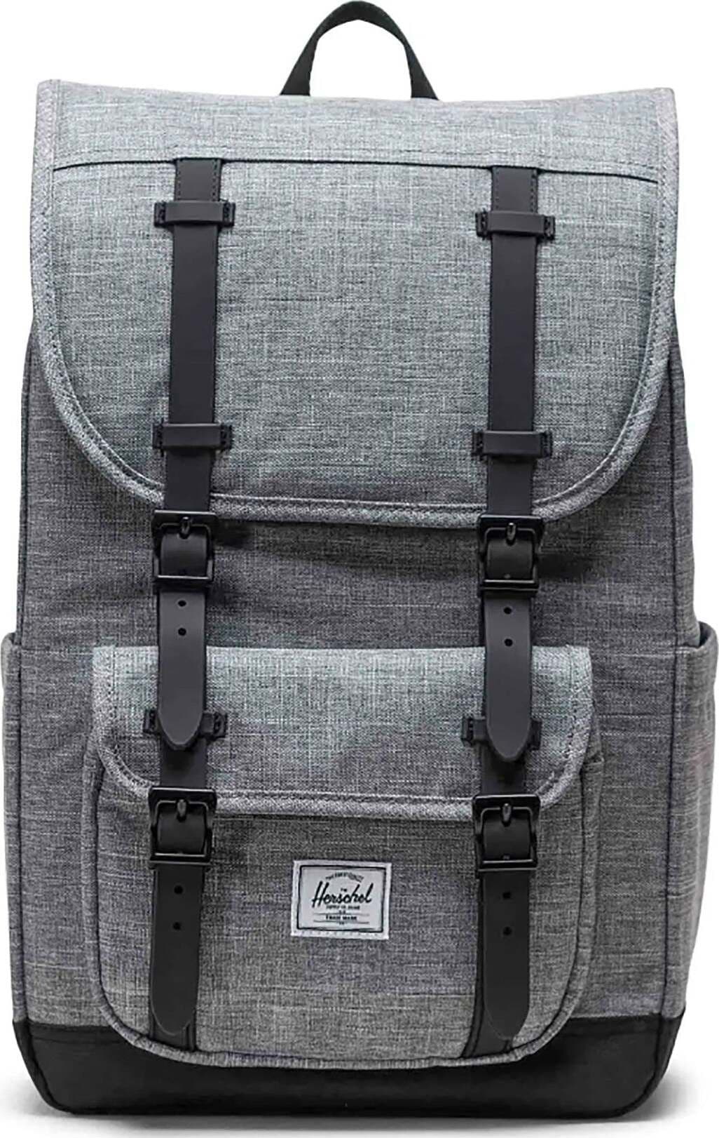 HERSCHEL-Zaino-Unisex-Little-America-Mid-Backpack-Raven-Crosshatch-da-uomo