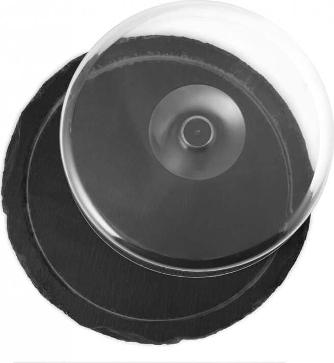 H&H---PORTAFORMAGGIO-TONDO-CON-VASSOIO-IN-ARDESIA-E-COPERCHIO-SALVAFRESCHEZZA-30CM