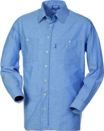 Camicia Manica Lunga Oxford Azzurra Camicia da Lavoro Magazziniere Industria Officina in Camici da laboratorio Dresswork - Como, commercioVirtuoso.it