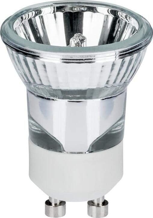 High-voltage-halogen-reflector-lamp-35-WGU10,-silver