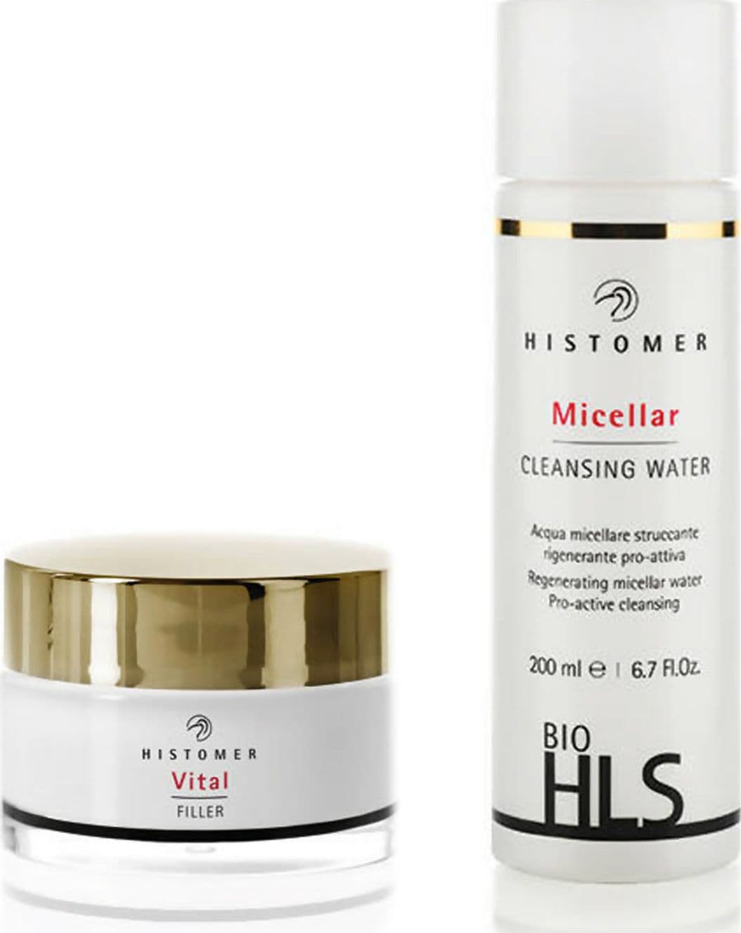 Histomer Set Acqua Micellare Struccante, Rigenerante Pro-attiva 200ml. + Vital Filler Crema Viso 24h Riempimento Rughe 50ml. in Set regalo Beauty Sinergy F&C - Treviso, commercioVirtuoso.it