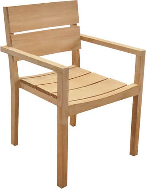 HOLLAND - poltrona da giardino in teak Marrone Milani Home