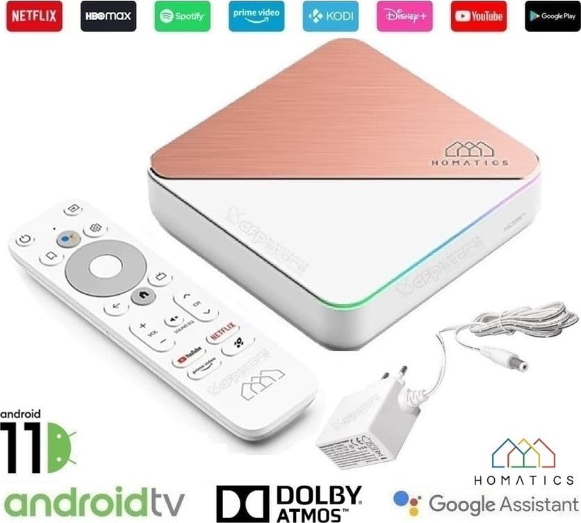 Homatics-BOX-R-PLUS-4K-4/32GB-Android-TV-11-certificato-Google