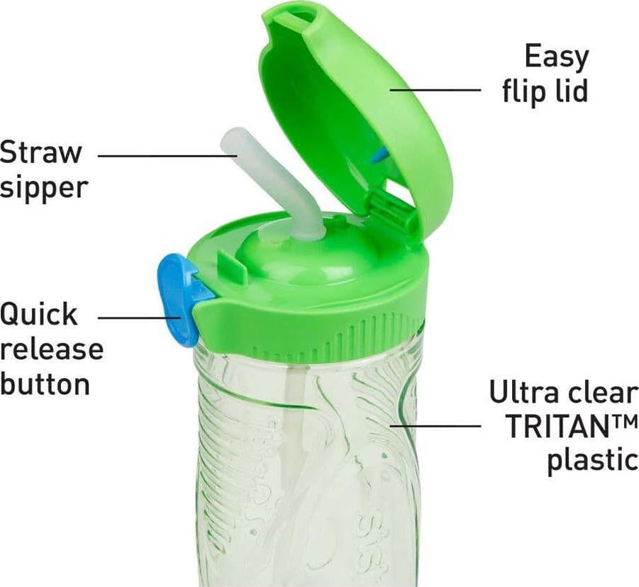HOME-Borraccia-520mL-Quick-Flip-con-cannuccia-assortito-Sistema