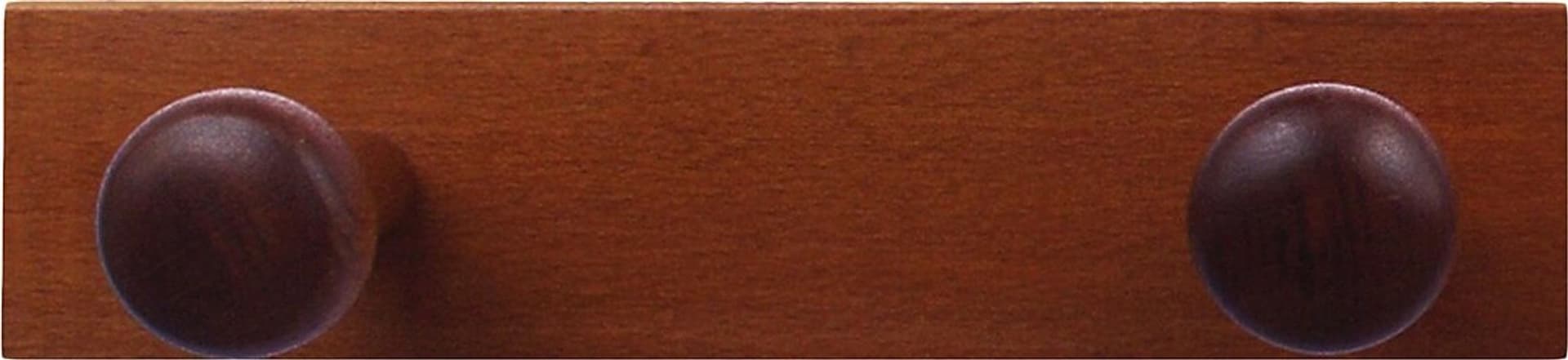 Home-System-R21472-Portabiti-Appendiabiti-in-Legno-a-2-Posizioni,-Noce