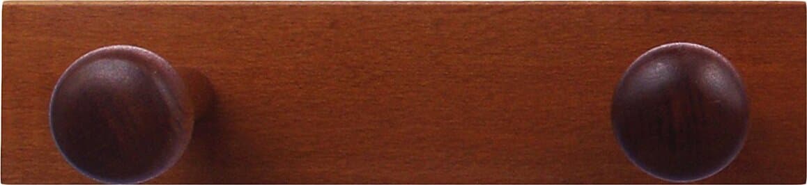 Home-System-R21472-Portabiti-Appendiabiti-in-Legno-a-2-Posizioni,-Noce