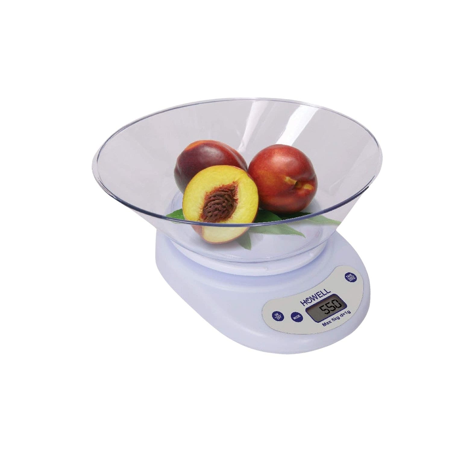 Howell ho. hbc673 bilancia da cucina digitale, plastica, bianco