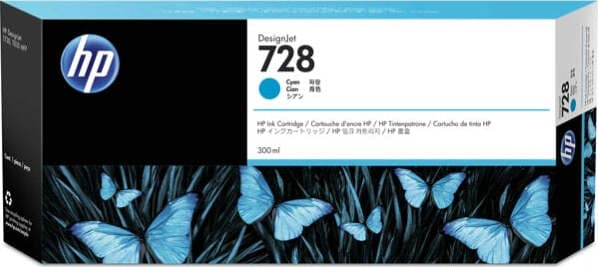 Hp - Cartuccia ink - 728 - Ciano - F9K17A - 300ml Elettronica/Informatica/Stampanti e accessori/Accessori per stampanti a inchiostro e laser/Cartucce d'inchiostro Eurocartuccia - Pavullo, Commerciovirtuoso.it