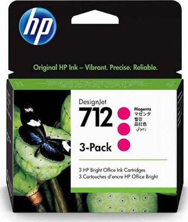 Hp - Conf. 3 Cartucce - 712 - Magenta - 3ED78A - 29 ml cad Elettronica/Informatica/Stampanti e accessori/Accessori per stampanti a inchiostro e laser/Cartucce d'inchiostro Eurocartuccia - Pavullo, Commerciovirtuoso.it