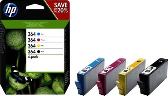 Hp - Confezione 4 cartucce ink - 364 - C-M-Y-K - N9J73AE - C-M-Y 300 pag cad - K 250 pag Elettronica/Informatica/Stampanti e accessori/Accessori per stampanti a inchiostro e laser/Cartucce d'inchiostro Eurocartuccia - Pavullo, Commerciovirtuoso.it