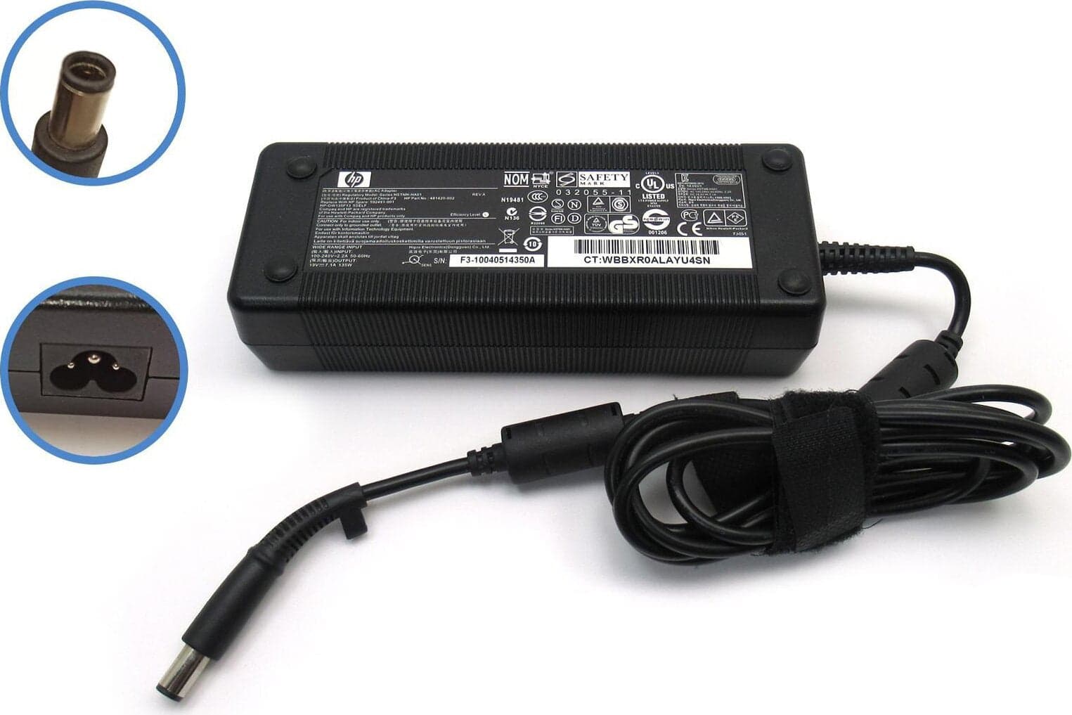 HP ALIMENTATORE CARICATORE ORIGINALE 135W 19,5V 6,9A HSTNN-HA01 connettore 7,3x5mm EX DEMO in 85cento.it - Potenza, commercioVirtuoso.it