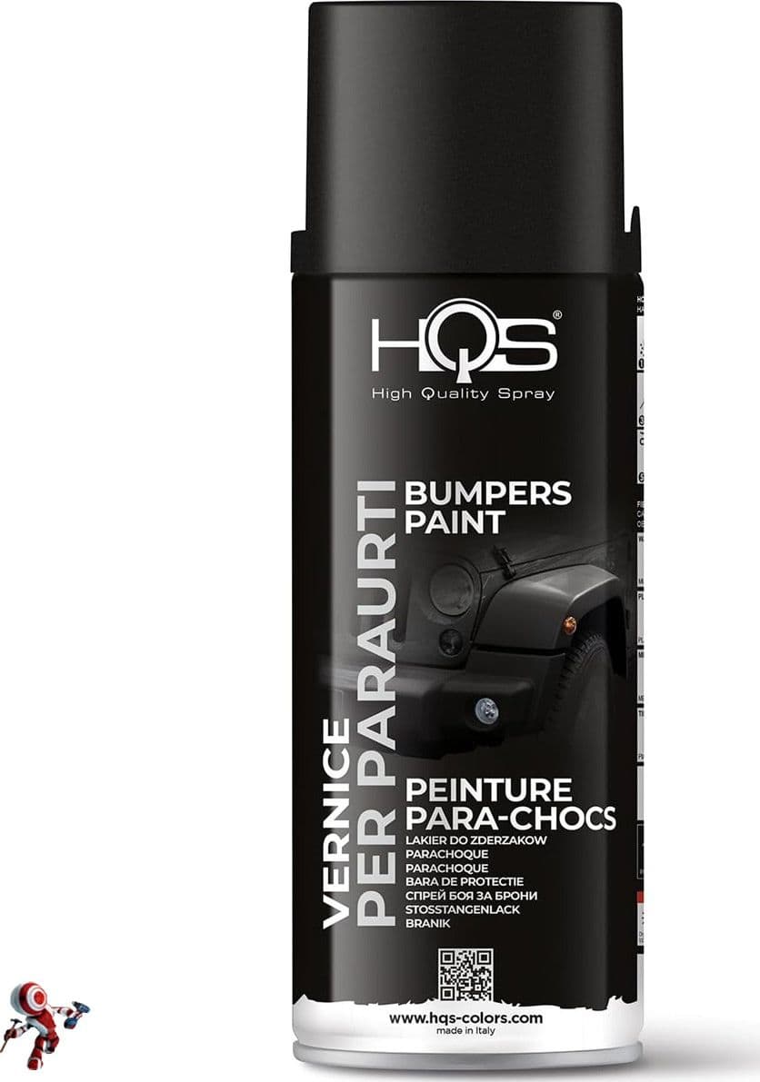 HQS-Bomboletta-di-Vernice-Spray-400ml-Paraurti-e-Spoiler-Nero