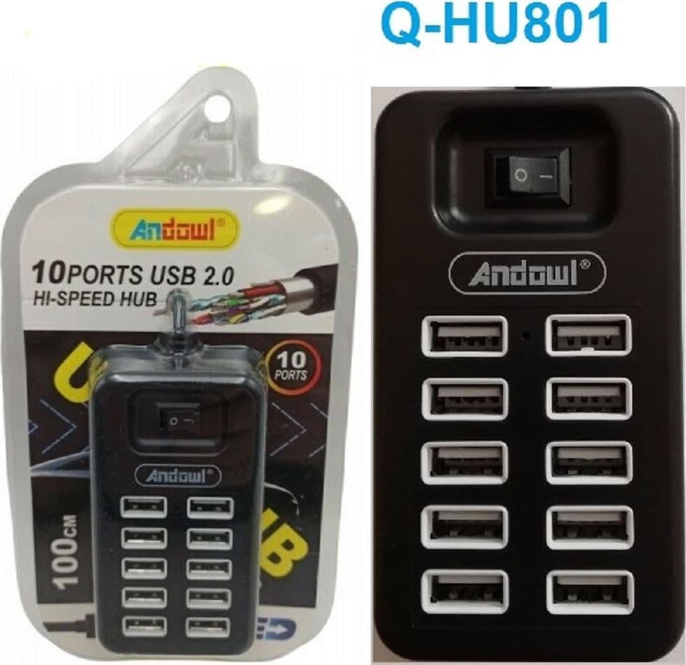 Hub Usb 2.0 Alta Velocit? Estensore A 10 Porte Usb Computer Cavo 100cm Q-hu801 Elettronica/Informatica/Accessori/USB Hub Trade Shop italia - Napoli, Commerciovirtuoso.it