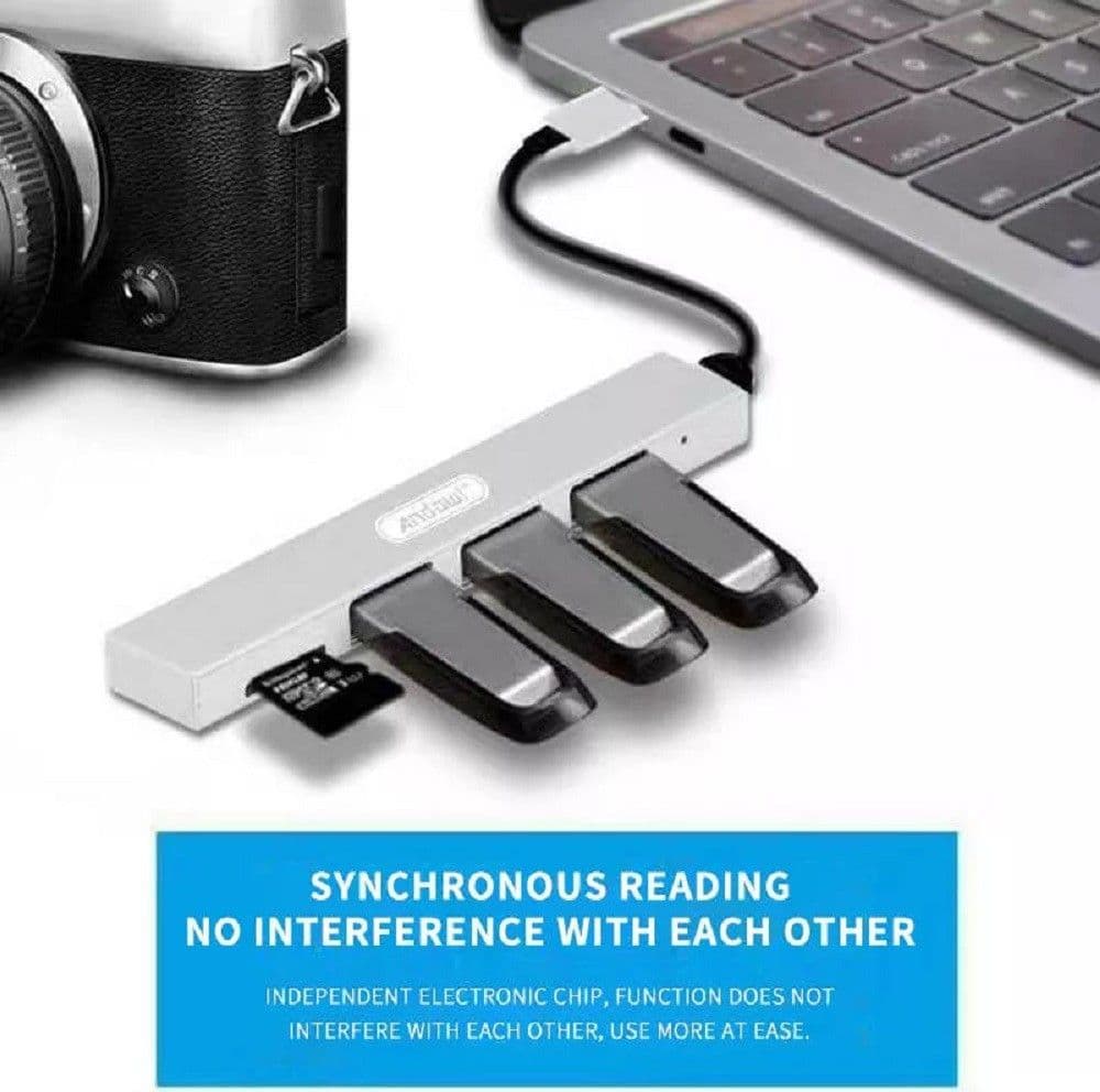 Hub Usb 3 Porte Usb3.0 + 1 Slot Micro Sd Portatile Dissipazione Del Calore Q-t89 Elettronica/Informatica/Accessori/USB Hub Trade Shop italia - Napoli, Commerciovirtuoso.it
