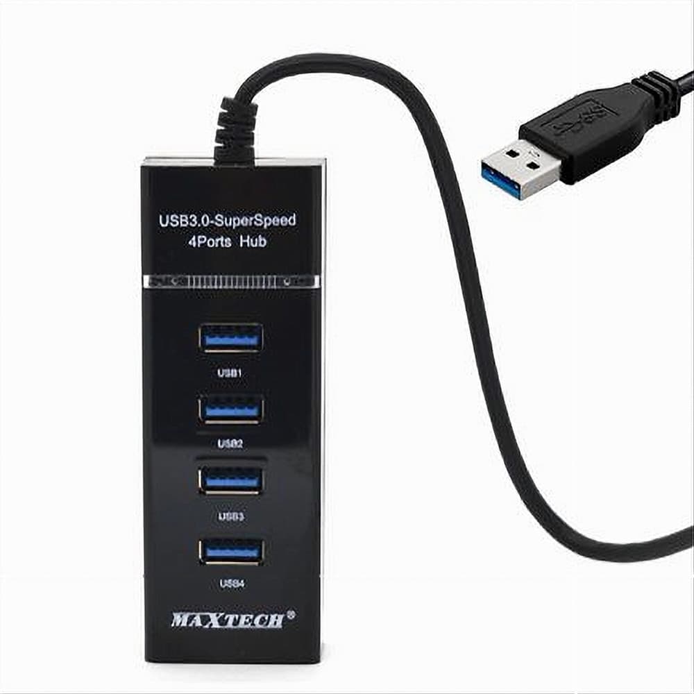 HUB USB 3.0 4 PORTE MULTIPRESA PORTATILE SDOPPIATORE VELOCITA' 4.8 GBPS HUB3-4U in prodotto Trade Shop italia - Napoli, commercioVirtuoso.it