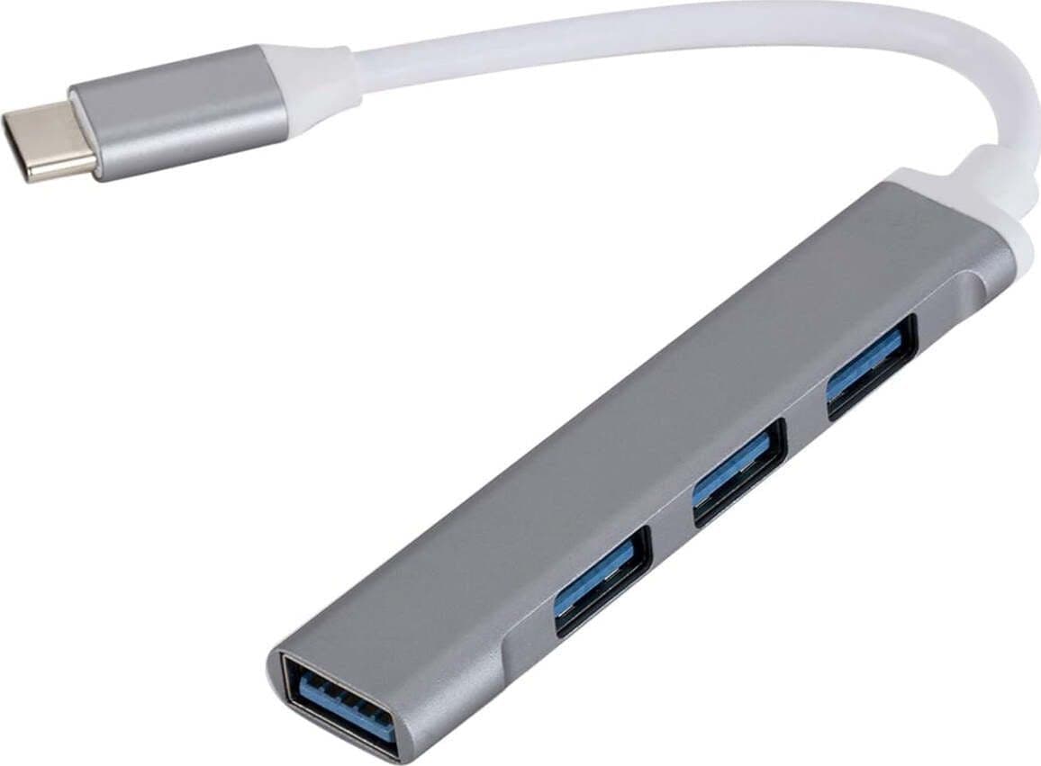 HUB USB type C 4 porte USB 3.0 Splitter Case in Alluminio Alta Velocità per PC e Smartphone in 85cento.it - Potenza, commercioVirtuoso.it