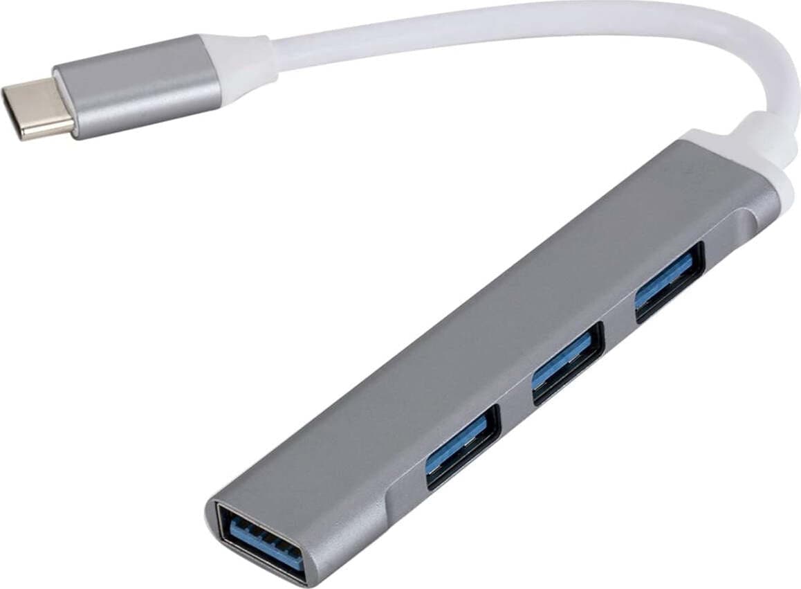 HUB USB type C 4 porte USB 3.0 Splitter Case in Alluminio Alta Velocità per PC e Smartphone in 85cento.it - Potenza, commercioVirtuoso.it