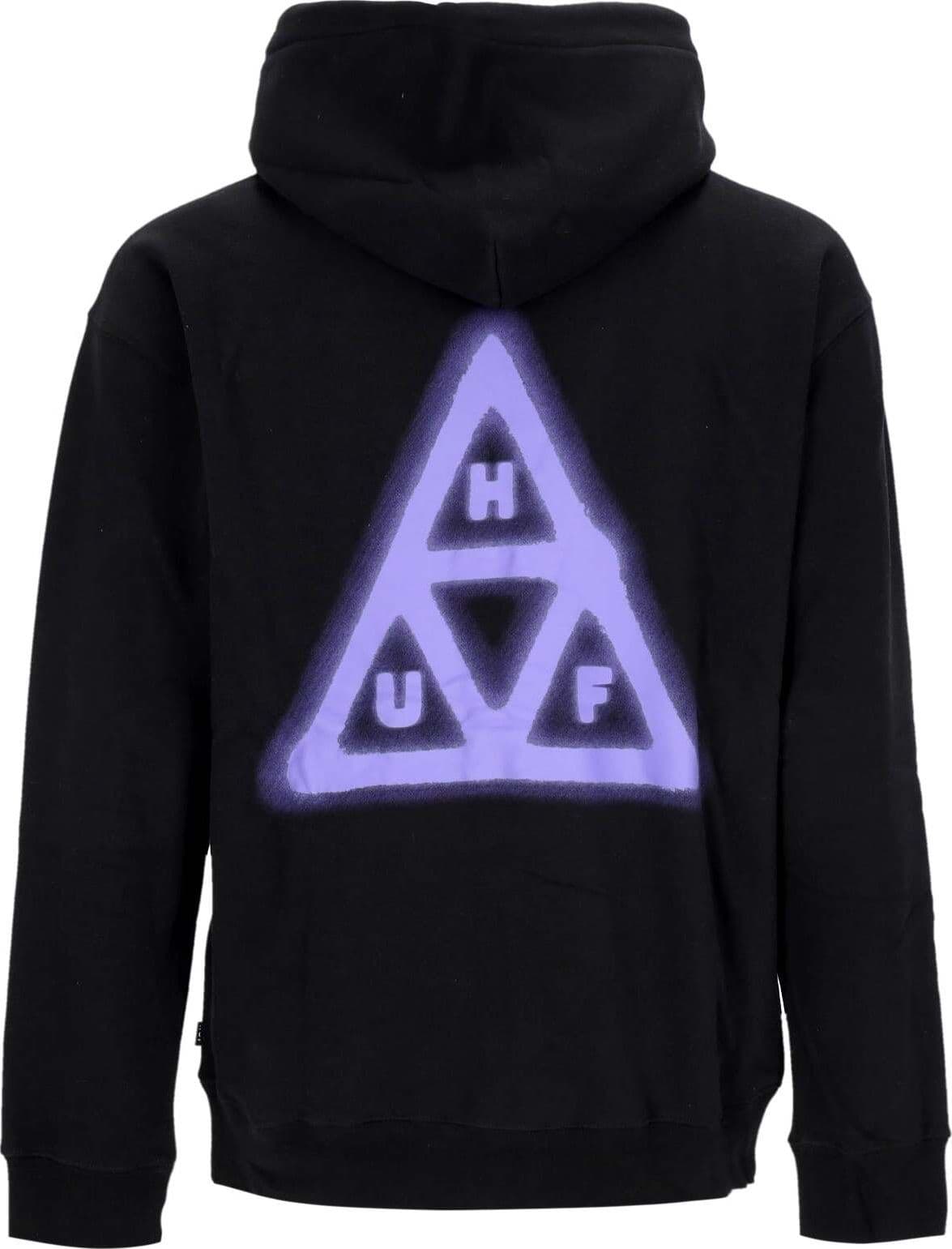HUF-Felpa-Cappuccio-Zip-Uomo-Horus-Full-Zip-Hoodie-Black-da-uomo