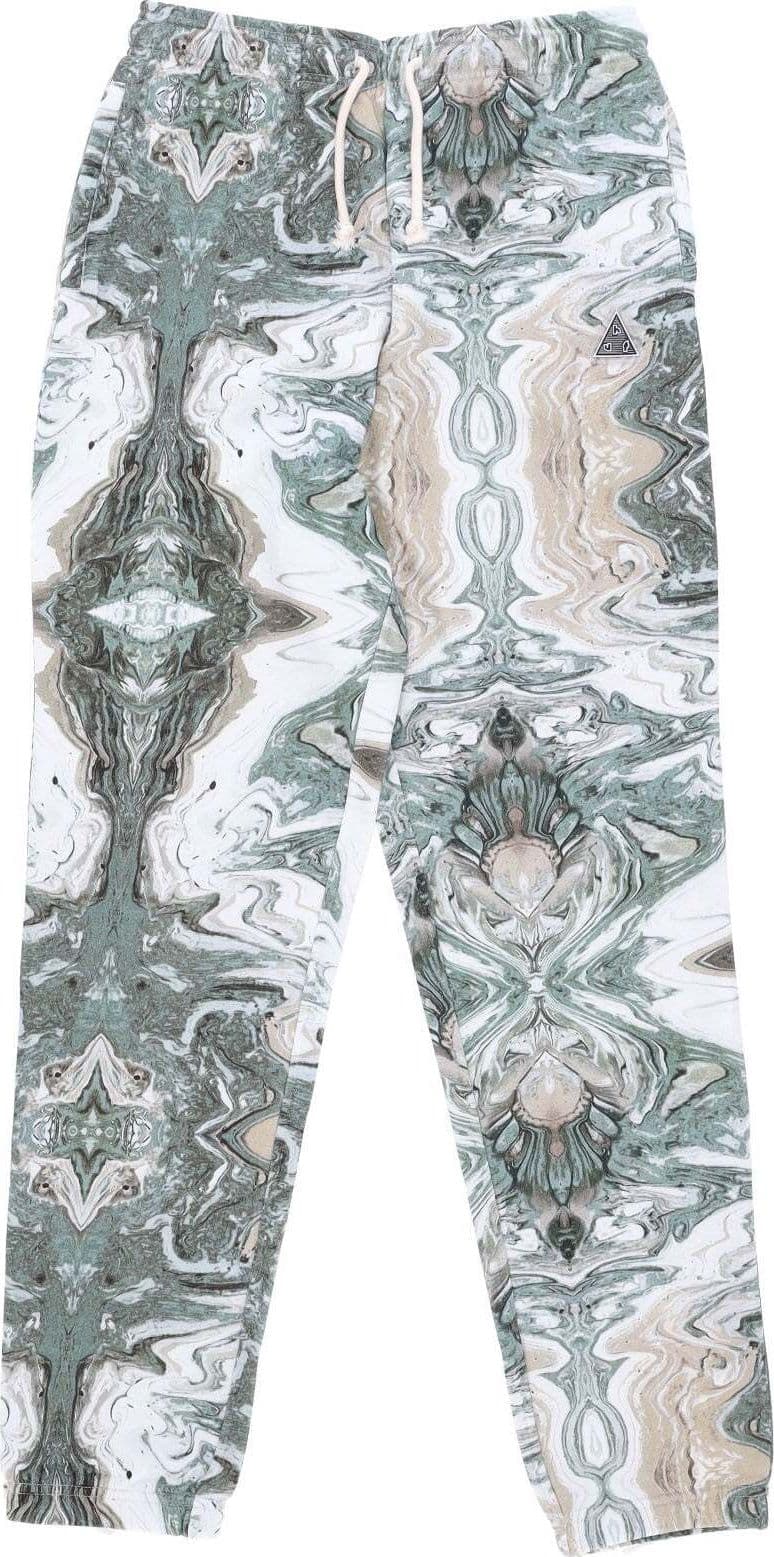 HUF-Pantalone-Tuta-Felpato-Donna-Swirl-Fleece-Pant-Olive-da-donna