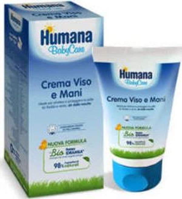 HUMANA Baby Care Crema Viso e Mani 50 ml Crema Protettiva per Bambini e Neonati 98% di ingredienti naturali Igiene Sanitaria Gioia del Bimbo - Villa San Giovanni, Commerciovirtuoso.it