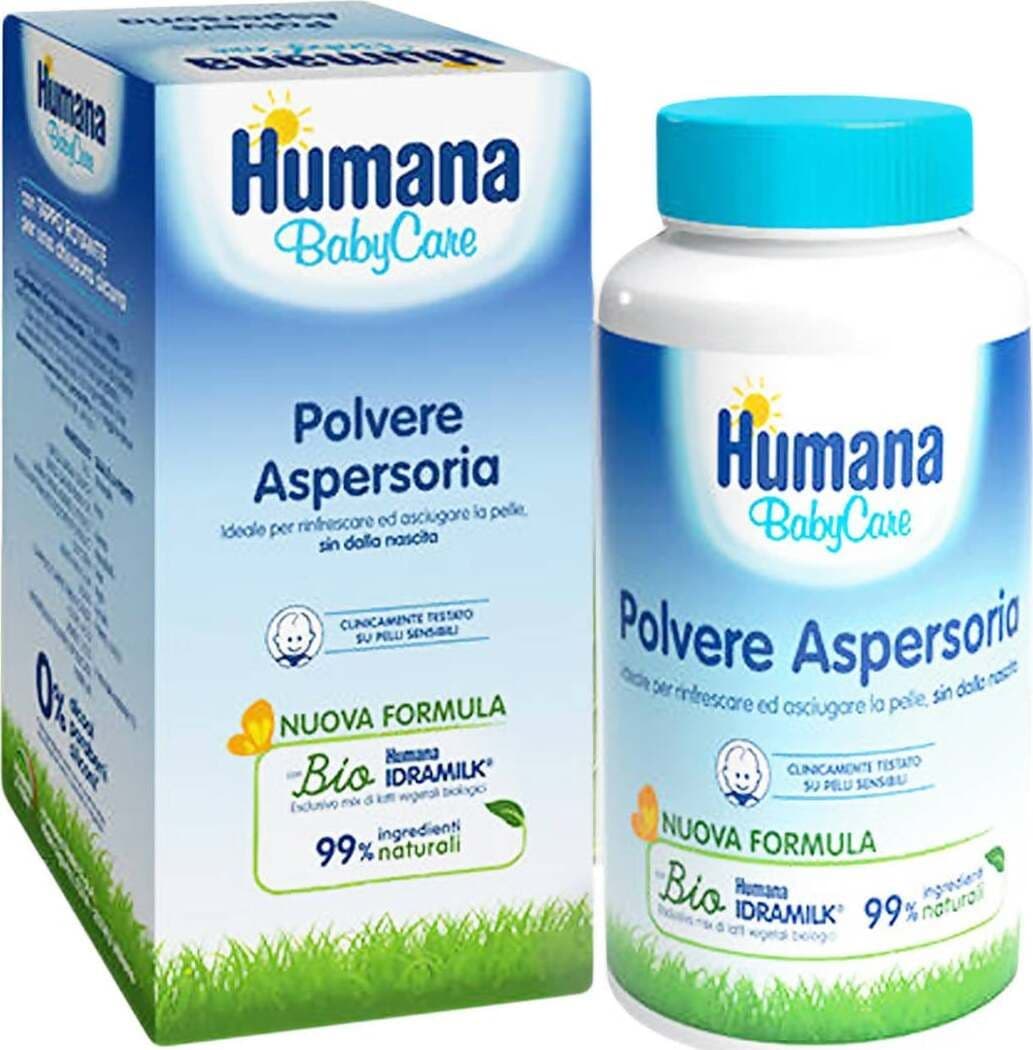 HUMANA Baby Care Polvere Aspersoria 150 gr. Polvere per Rinfrescare e Asciugare la Pelle di Bambini e Neonati Igiene Sanitaria Gioia del Bimbo - Villa San Giovanni, Commerciovirtuoso.it