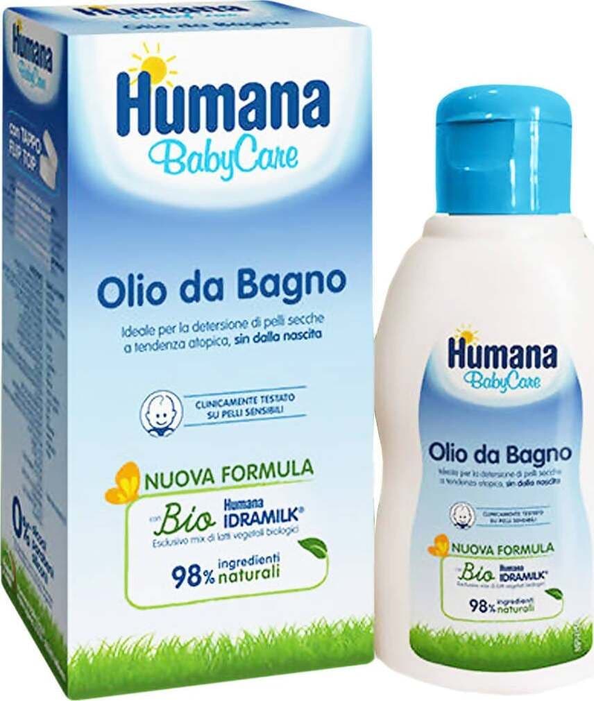 HUMANA BabyCare Olio da Bagno 98% di ingredienti naturali Humana Bio Idramilk 200ml Igiene Sanitaria Gioia del Bimbo - Villa San Giovanni, Commerciovirtuoso.it