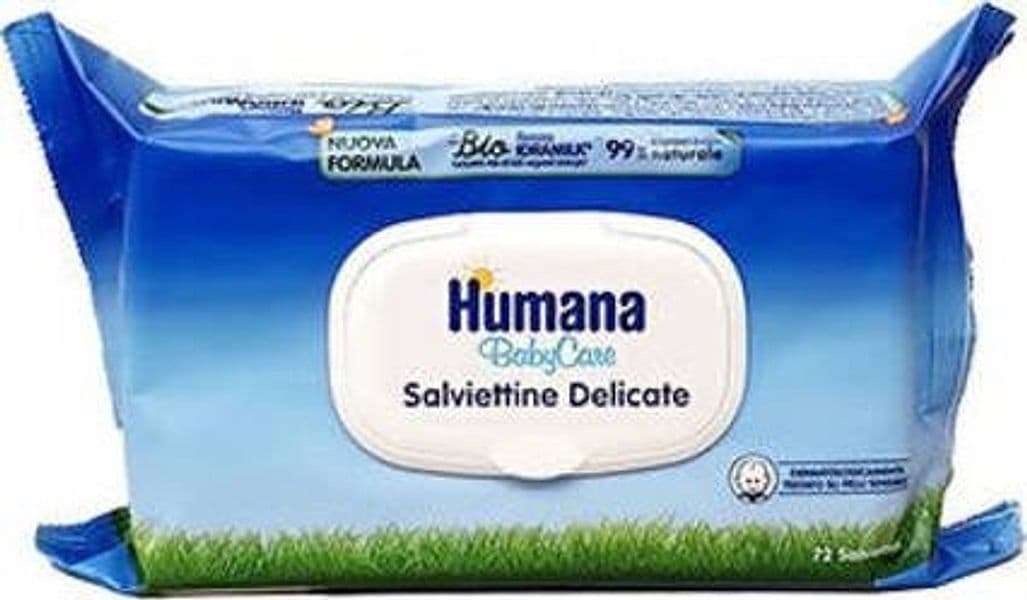 HUMANA Salviettine 72 pezzi Salviettine Bio Delicate Babycare Humana Salviettine Sanitaria Gioia del Bimbo - Villa San Giovanni, Commerciovirtuoso.it